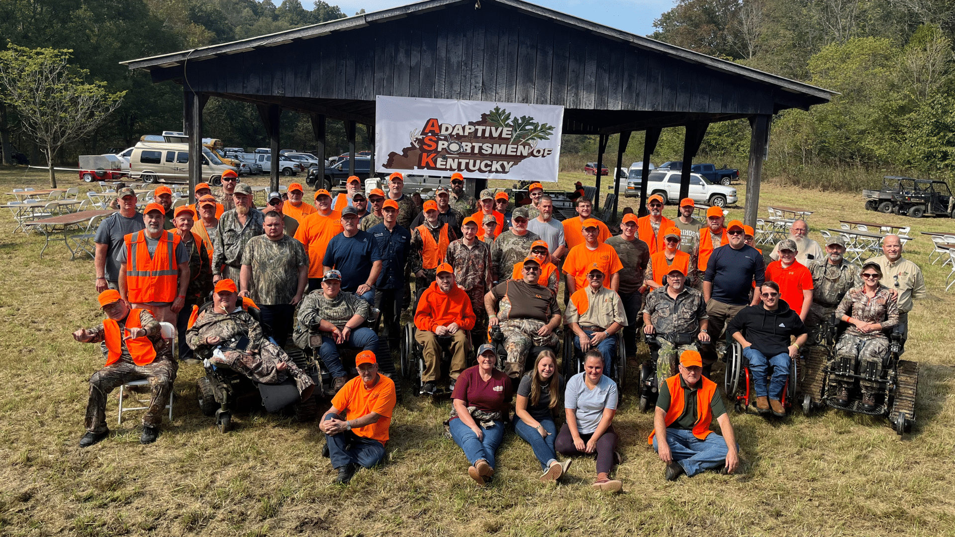 Group photo during hunt