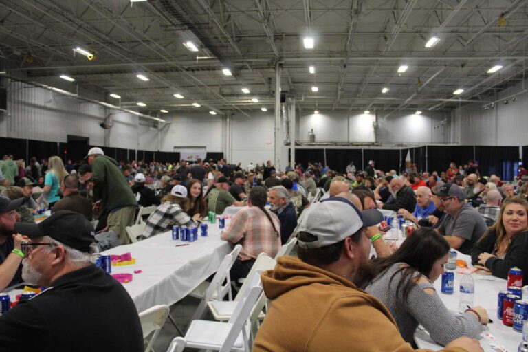 Group of people in large room